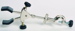United Scientific CLPVC2 2-PRONG BURETTE CLAMP WITH BOSS HEAD, PVC COATED GRIPS 1/EA