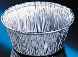 Eagle D63-100 Weigh Pans, Aluminum, 62mm, (42mL), fluted sides, Crimped Side with Tab 1200/CS