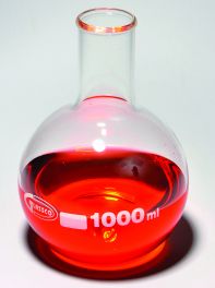United Scientific FG4060-100 BOILING FLASK, FLAT BOTTOM, BOROSILICATE GLASS, 100ML 6/PK