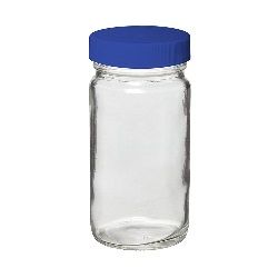 I-Chem 221-1000 Wide Mouth Tall Profile Processed Clear Glass Jar With Closure 1000/ML 12/CS