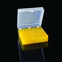United Scientific P20607 HINGED STORAGE BOX FOR MICROTUBES / CRYO VIALS, 100 PLACES 4/PK