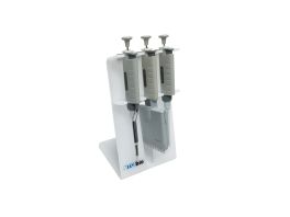 MTC Bio P4403 SureStand MultiChannel Capable Pipette Rack, for 3 pipettes up to one MultiChannel, acrylic