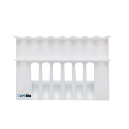 MTC Bio P4408 SureStand MultiChannel Capable Pipette Rack, for 8 pipettes up to six MultiChannels, acrylic