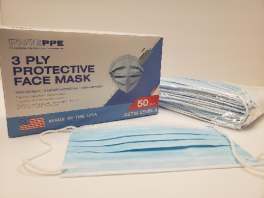 Pure PPE PEL3 Certified Three Ply Level 3 Surgical Masks 50/PK 2000/CS