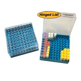 MTC Bio R2081 Cryo storage box, 81 place (9 x 9), polycarbonate, with hinged lid, 5/PK