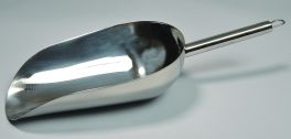 United Scientific SCPLG52 LABORATORY SCOOP WITH HANDLE, STAINLESS STEEL, 52 OZ. 1/EA