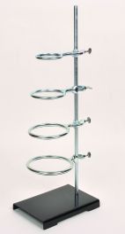 United Scientific SET583 SUPPORT STAND/RING SET, 5" X 8" BASE, 20" ROD, WITH 3 RINGS (3", 4", & 5") 1/EA