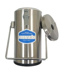 Scilogex SS111 1Ltr. Stainless Steel Cased Dewar Flask with LidcLips and Handle