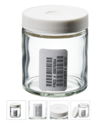 Thermo Scientific S3200125 Wide-Mouth Septa Jars 24/CS