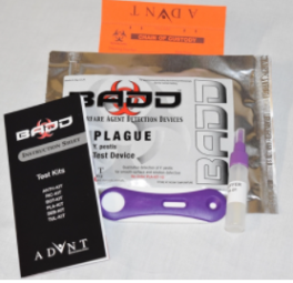 Advnt Technologies PLA-KIT-10 AdVnt's BADD Plague (Y. pestis) Biowarfare Detection Test Kit 10/PK