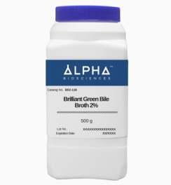 Alpha Biosciences B02-118-500G Brilliant Green Bile Broth 2%  1/EA