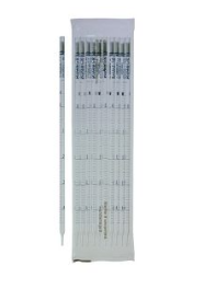 Kimble 72100-21100 2mL Glass Sterile Disposable TD Color-Coded Serological Pipets, ± 0.06mL, 0.01 Graduation intervals 500/CS
