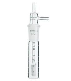 Chemglass Life Sciences CG182101 Midget Impinger, Plain Top, Fritted Tube, Graduated, Complete, 1/EA