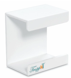 TrippNT 50653 5x5x4inch TrippNT Inc-Acrylic Kimwipe Dispenser Magnet Mount, White, Polyvinyl Chloride, 1/EA