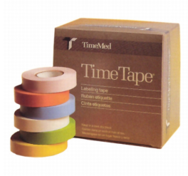 TimeMed T-501-RP 1in Rainbow Label Tape, 500in Roll, 12/PK