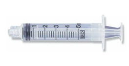Becton Dickinson 309646-PK Disposable Syringes with Luer-Lok Tips, 5mL, 125/CS
