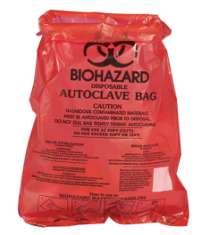 Bel-Art 13166-0000 Benchtop Biohazard Waste Disposal Bags, 0.43 gal., 8.5x11 in., Bright Red, 100/CS
