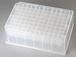 Thomas Scientific 1159Q90 96 Deep Square Well Plate, 1mL Per Well, Polypropylene, Square Well, DNase/RNase Free, 50/CS