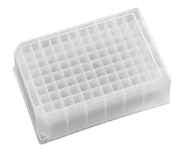 Porvair 219008 96 Deep Square Well Plate, 1mL/Well, Polypropylene, Square Well, DNase/RNase Free, 50/CS
