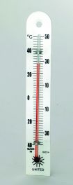 United Scientific THMPB1 PLASTIC-BACKED THERMOMETER, -40° TO 50° C  1/EA