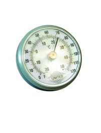 United Scientific THMR01 DIAL THERMOMETER, -20 TO 50 DEGREES C, AND 0 TO 120 DEGREES F 1/EA