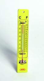 United Scientific THWW01 WALL THERMOMETER ON WOODEN BASE 1/EA