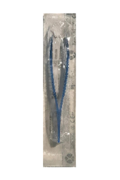 Unomedical 84011182 Disposable Forceps Blue Polystyrene with Blunt Tip Individually Packed Sterile 100/CS
