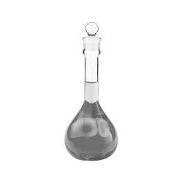 Kimble 92812G-500 Clear Class A Heavy Duty Wide Mouth Volumetric Flask With Standard Taper Glass Stopper, 500mL, 6/CS