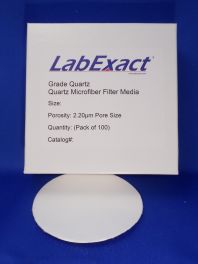 LabExact  LEQ3200  Quartz microfiber 2.2um High purity binderless SiO2 High temp filter 3.2cm 100/PK