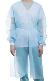 ValuMax 3260, Isolation Gowns With Knit Cuffs, 1-Layer Non-Woven Fabric, Tie Back, Splash Resistant, Latex- Free, 50/CS