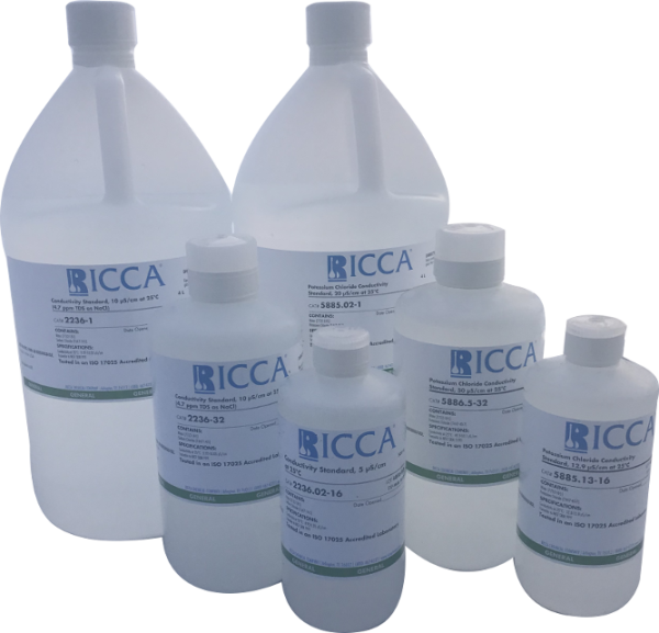 Ricca Chemical 2240.45-32 Conductivity Standard, 445 µS/cm at 25°C